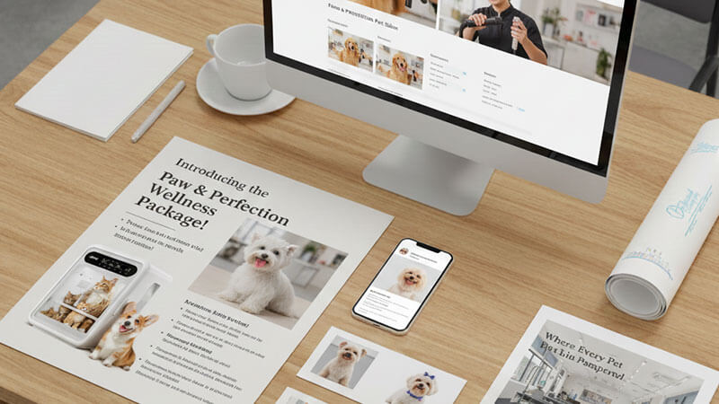 トリミングサロンの販売促進もサポート